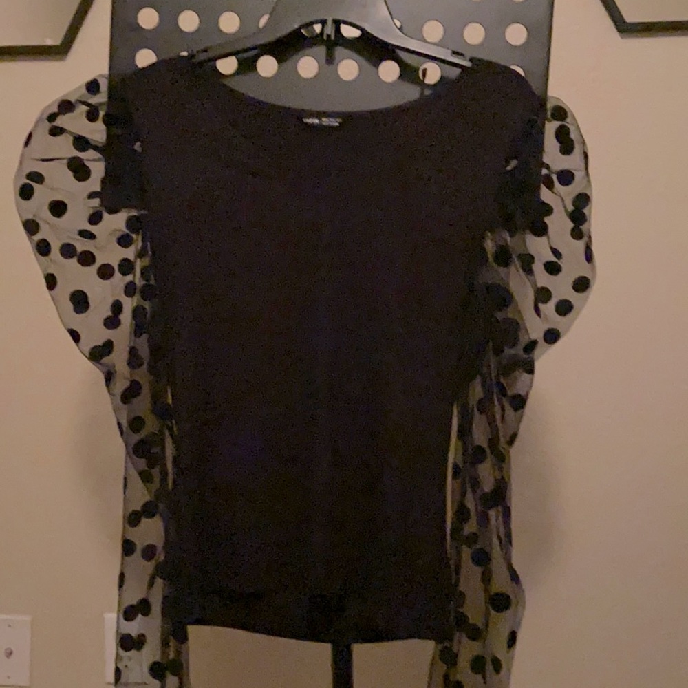 Shein Black Shear Top